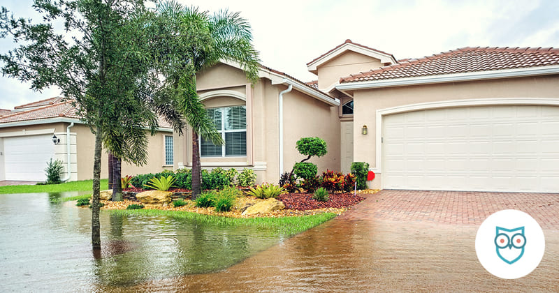 flooded house